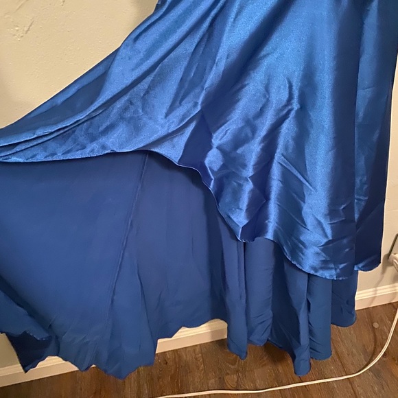 Blue Prom Gown with Embellishments - Picture 3 of 5